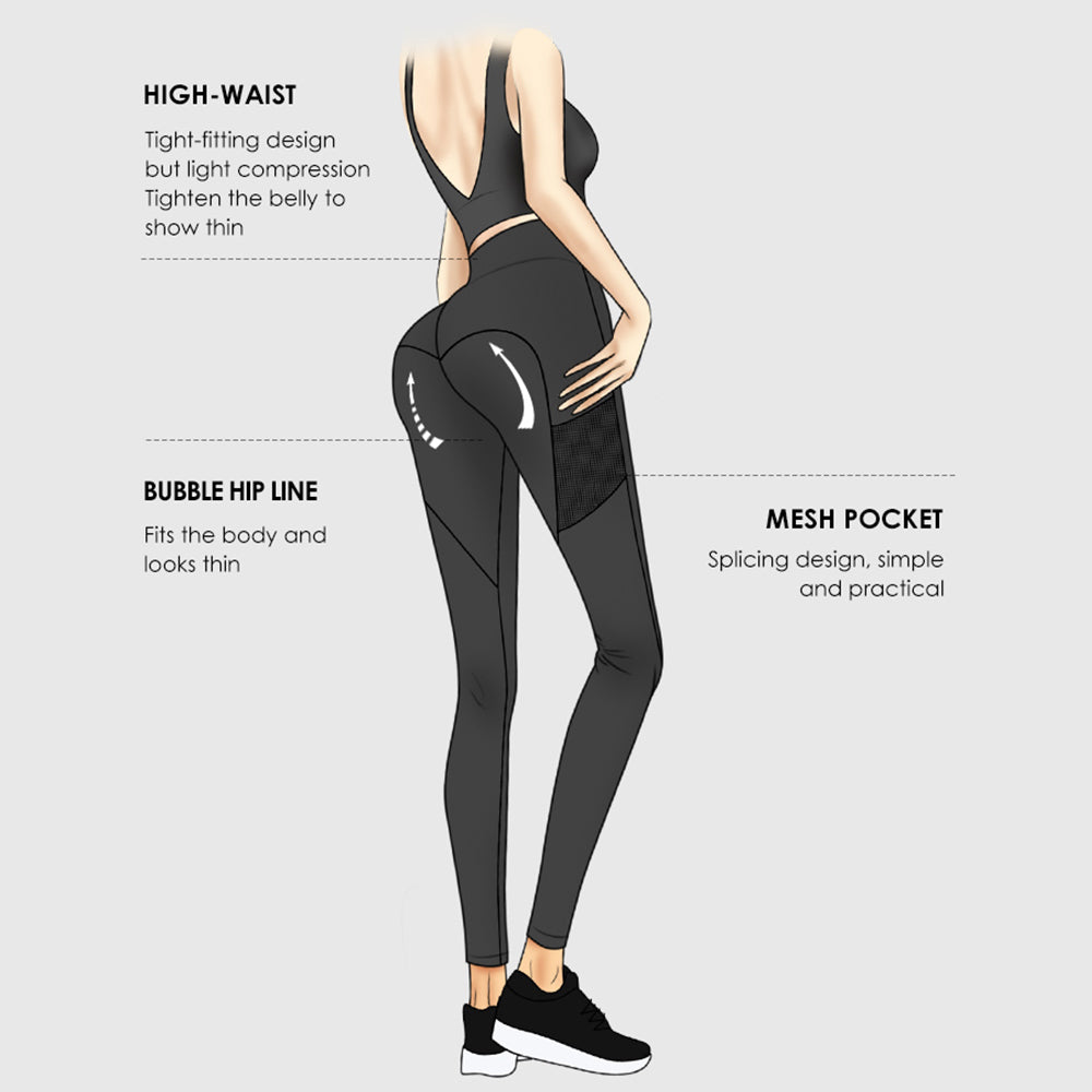 High-Waist Leggings with Side Pocket