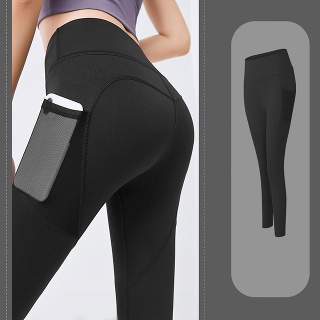 High-Waist Leggings with Side Pocket