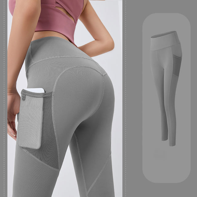 High-Waist Leggings with Side Pocket