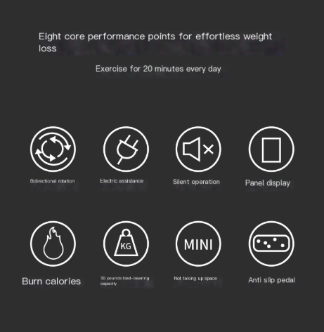 Electric Mini Elliptical with Remote